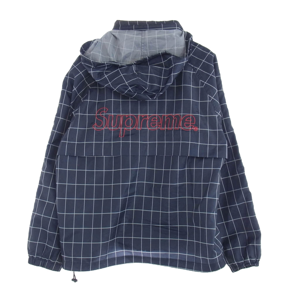 Supreme シュプリーム 15AW Windbreaker Warm Up Jacket ウインドブレーカー ウォームアップ ジャケット ネイビー系 L【中古】