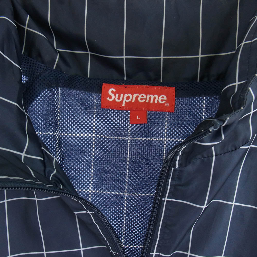 Supreme シュプリーム 15AW Windbreaker Warm Up Jacket ウインドブレーカー ウォームアップ ジャケット ネイビー系 L【中古】