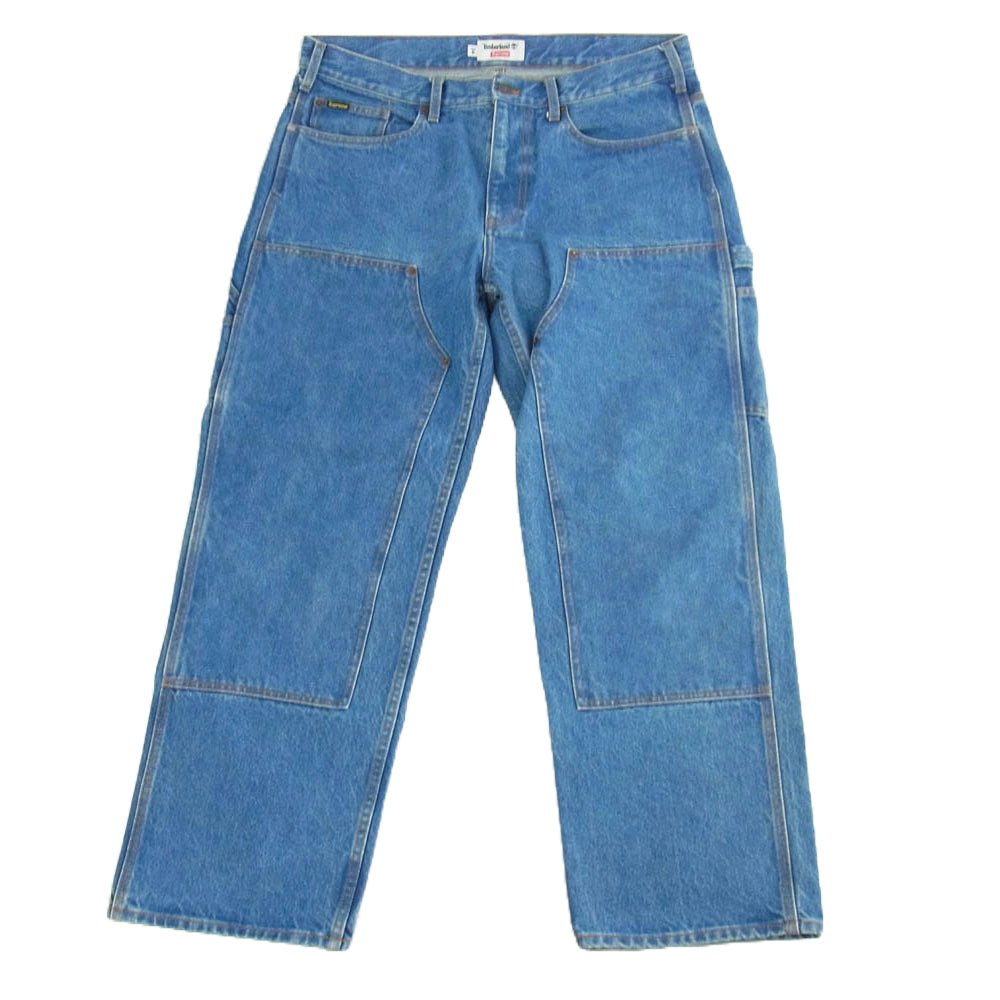 Supreme シュプリーム 21SS × Timberland Double Knee Painter Pant Denim ティンバーランド ダブルニー ペインターデニムパンツ ブルー系 34【中古】