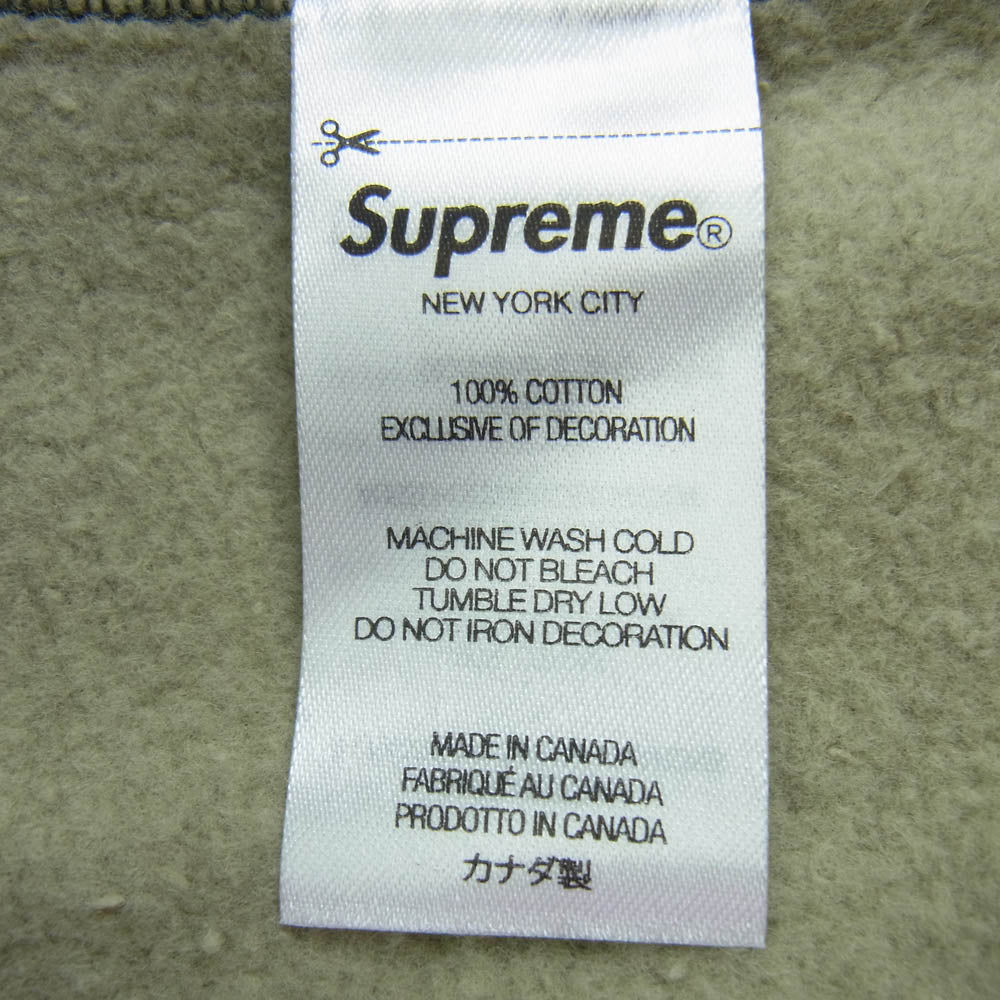 Supreme シュプリーム 21AW Box Logo Hooded Sweatshirt カモ柄 ボックスロゴ パーカー カーキ系 L【中古】