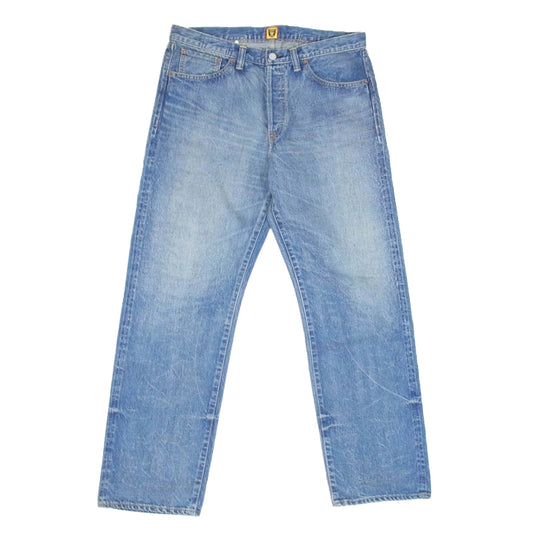 HUMAN MADE ヒューマンメイド HM28PT006 STRAIGHT DENIM PANTS FUTURE シンチバック デニム パンツ ジーンズ インディゴブルー系【中古】