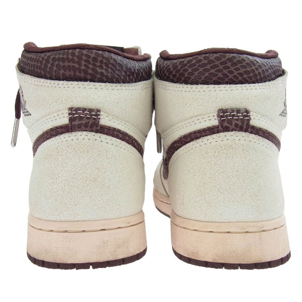 NIKE ナイキ DO7097-100 A Ma Maniere アママニエール Air Jordan 1 Retro High OG エアジョーダン1 レトロ ハイ オフホワイト系 エンジ系 24.5cm【中古】