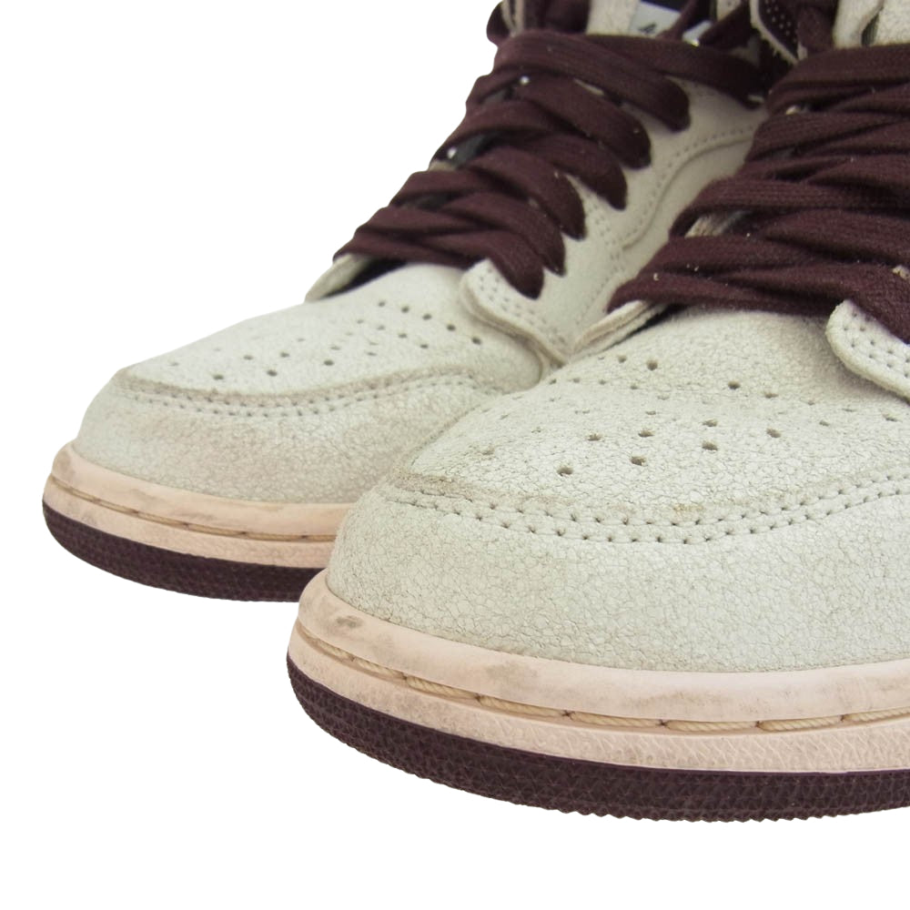 NIKE ナイキ DO7097-100 A Ma Maniere アママニエール Air Jordan 1 Retro High OG エアジョーダン1 レトロ ハイ オフホワイト系 エンジ系 24.5cm【中古】