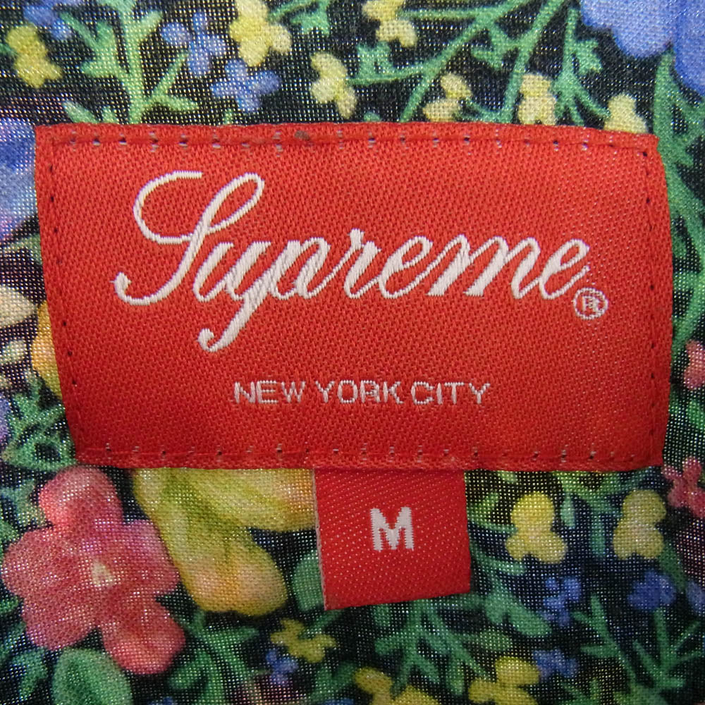 Supreme シュプリーム 19SS Mini Floral Rayon Shirts ミニフローラル レーヨン オープンカラー 半袖 シャツ M【中古】