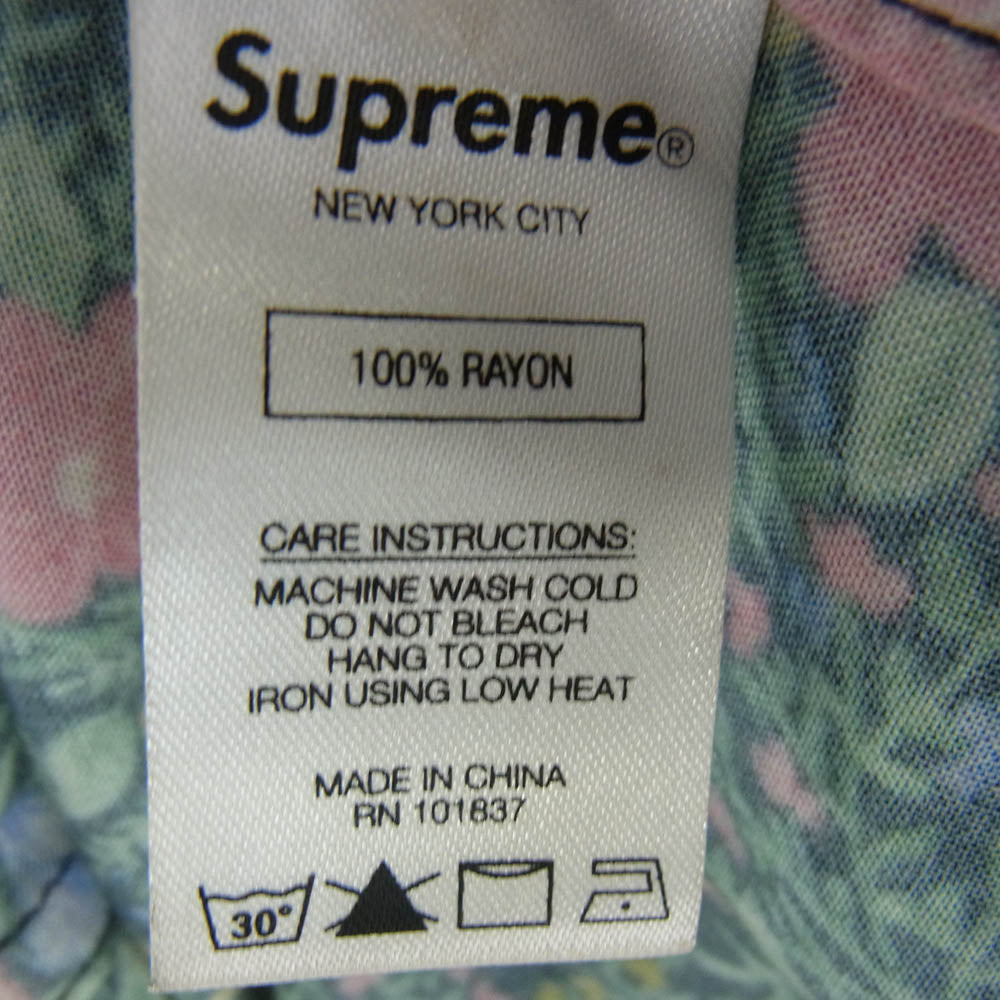 Supreme シュプリーム 19SS Mini Floral Rayon Shirts ミニフローラル レーヨン オープンカラー 半袖 シャツ M【中古】