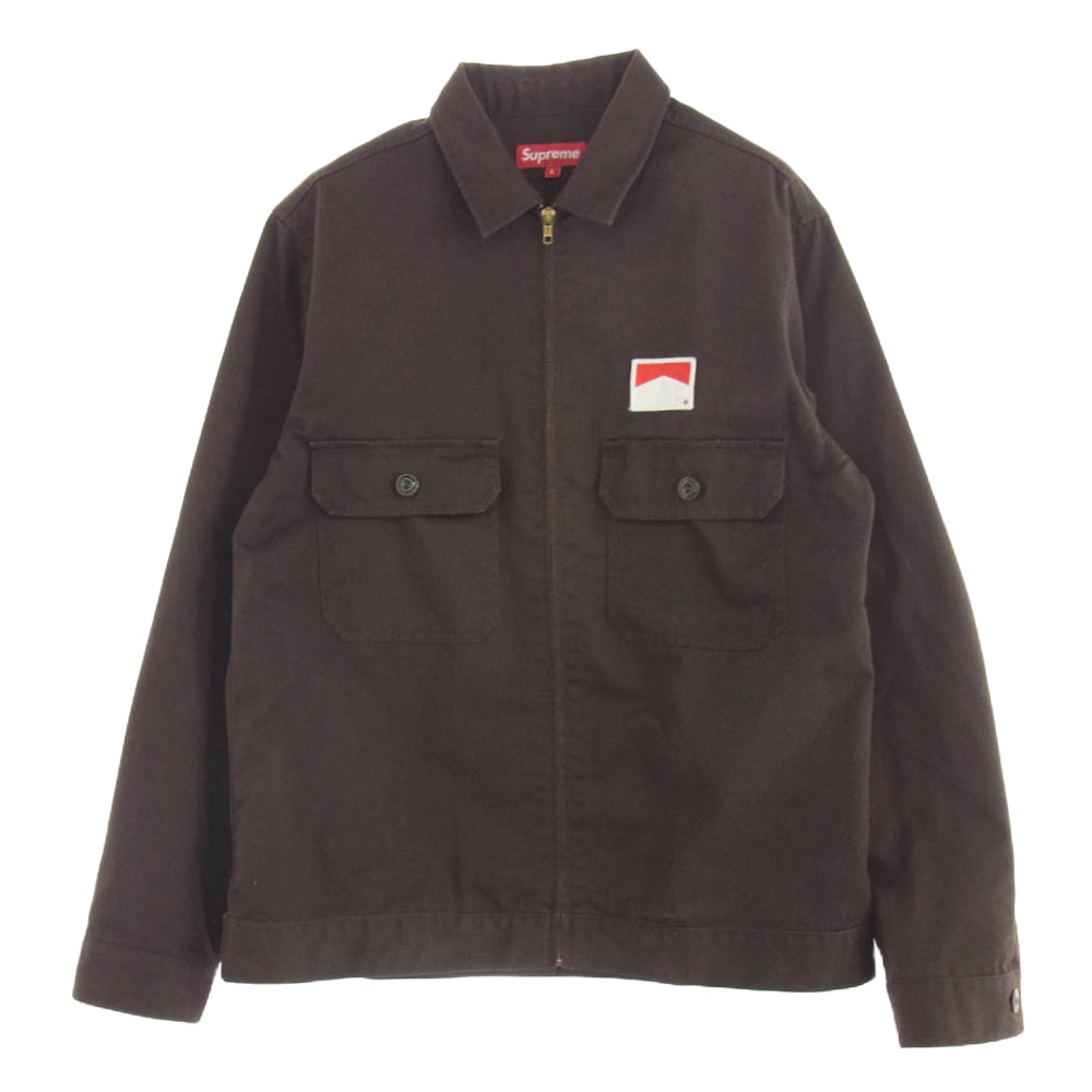 Supreme シュプリーム 09SS Marlboro Work Jacket マルボロ ワーク ジャケット ブラウン系 L【中古】