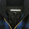 NEIGHBORHOOD ネイバーフッド 22AW 222UTNH-JKM01 22AW BUFFALO CHECK JK.WN バッファローチェック ウール ジップ ジャケット ブラック系 ブルー系 S【中古】