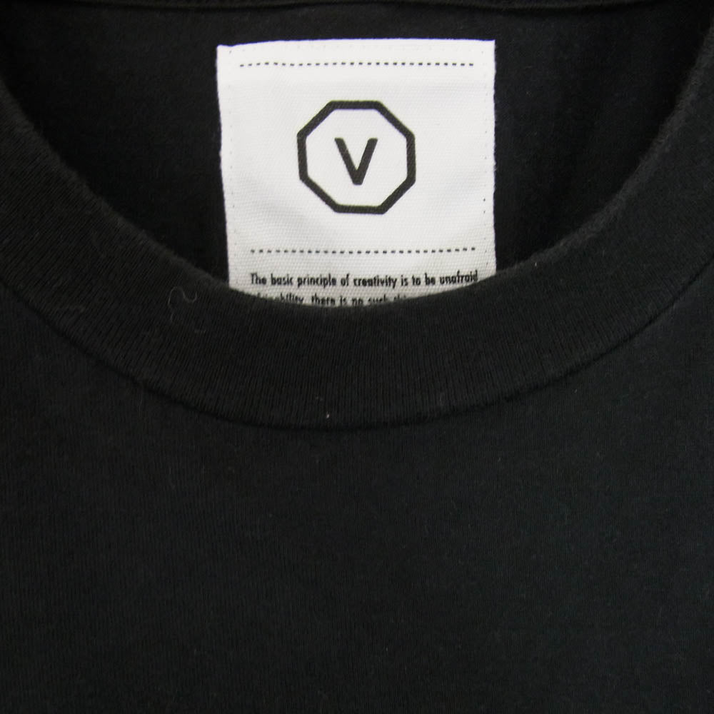 VISVIM ビズビム POCKET TEE SS ニット ポケット Tシャツ ブラック系 サイズ表記無【中古】