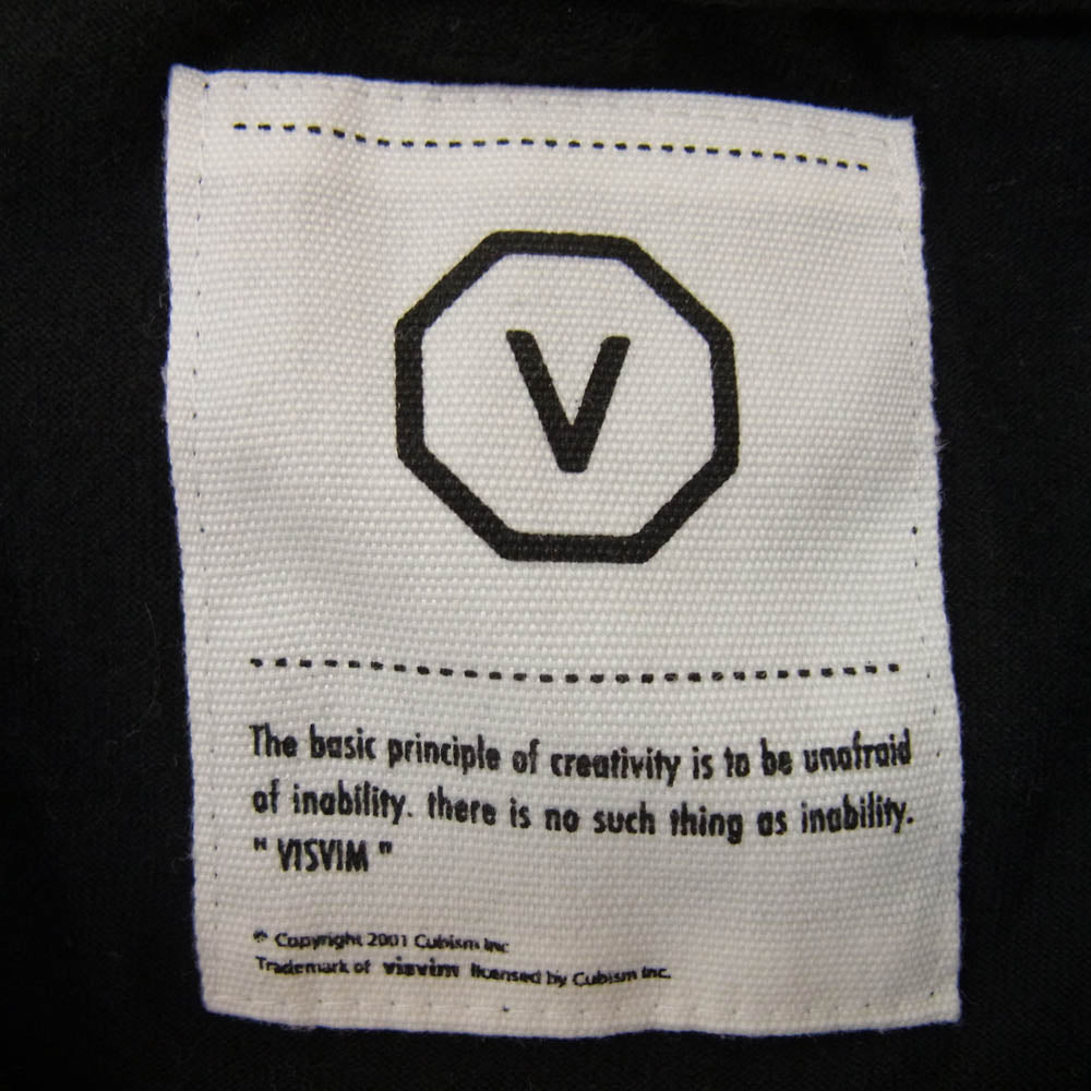 VISVIM ビズビム POCKET TEE SS ニット ポケット Tシャツ ブラック系 サイズ表記無【中古】