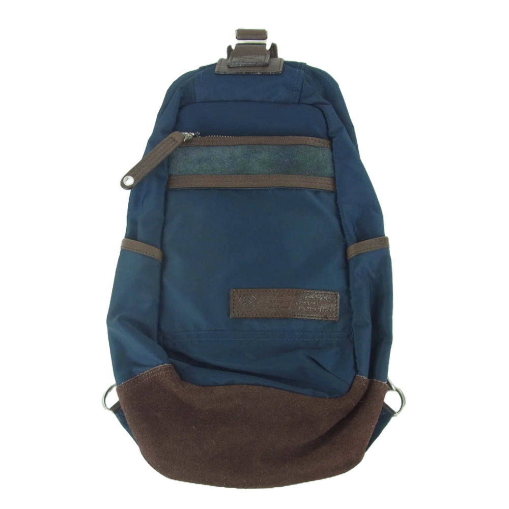 【未使用保管品】　【希少】　マスターピース　ボディバッグ　ネイビー　日本製 マスターピース master-piece マスターピース バッグ ウエスト