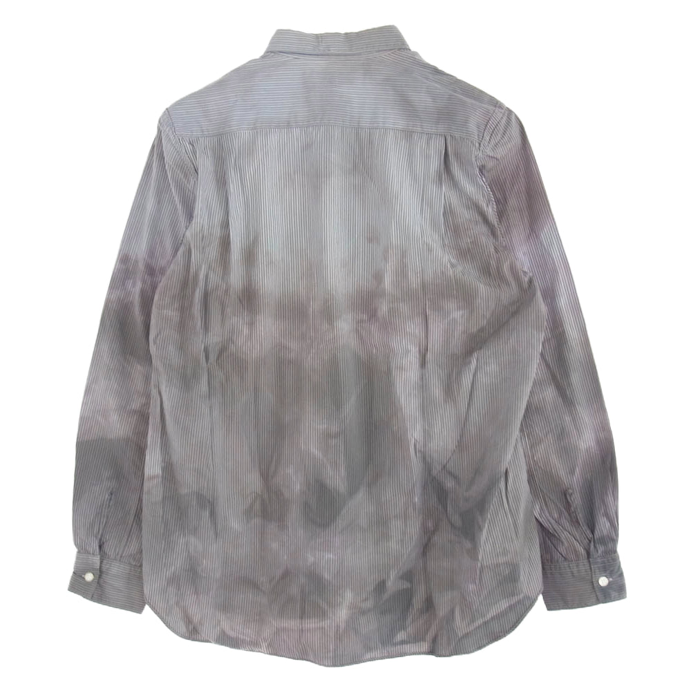 COMME des GARCONS コムデギャルソン SHIRT シャツ 加工 ストライプ シャツ ブルー系 M【中古】