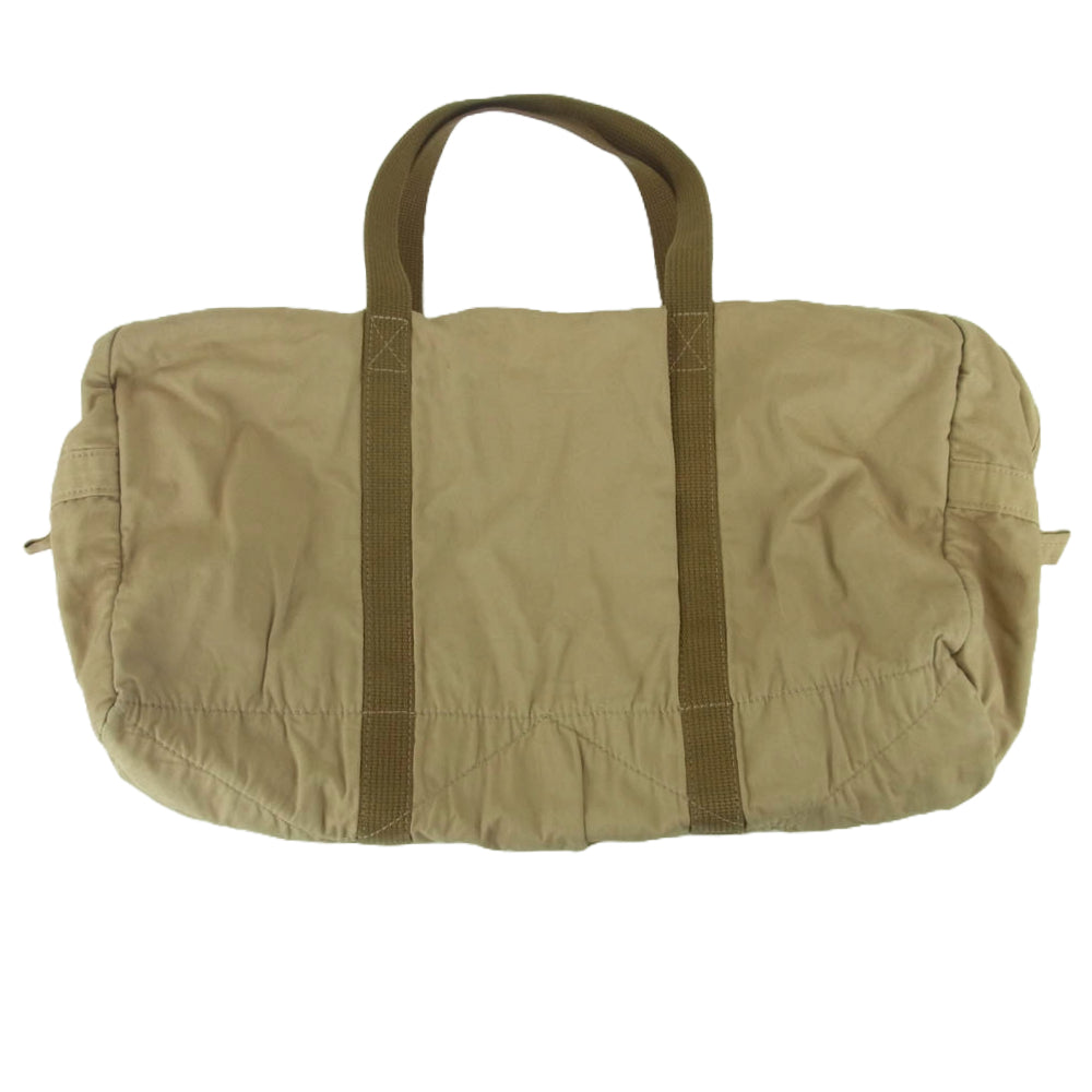 JUNYA WATANABE COMME des GARCONS MAN ジュンヤワタナベコムデギャルソンマン 04SS WM-K245 ステンシル プリント キャンバス ボストン バッグ ベージュ系 カーキ系【中古】