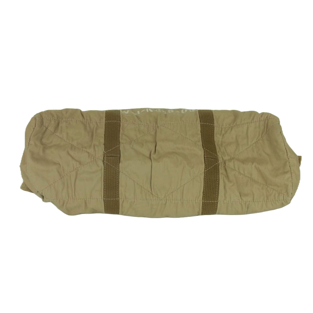 JUNYA WATANABE COMME des GARCONS MAN ジュンヤワタナベコムデギャルソンマン 04SS WM-K245 ステンシル プリント キャンバス ボストン バッグ ベージュ系 カーキ系【中古】