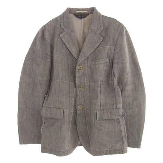 COMME des GARCONS HOMME PLUS コムデギャルソンオムプリュス AD2003 PM-J070 加工 3B ジャケット ブラウンインディゴ系 S【中古】