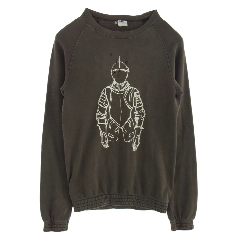 NUMBER(N)INE ナンバーナイン TIME期 ジオ 甲冑 デストロイ スウェット チャコール系 グレー系 2【中古】