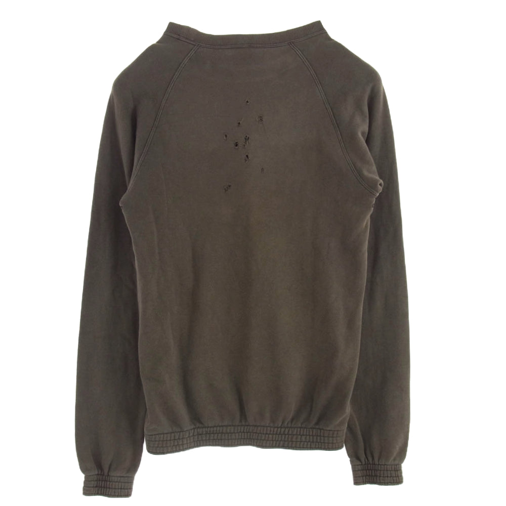 NUMBER(N)INE ナンバーナイン TIME期 ジオ 甲冑 デストロイ スウェット チャコール系 グレー系 2【中古】
