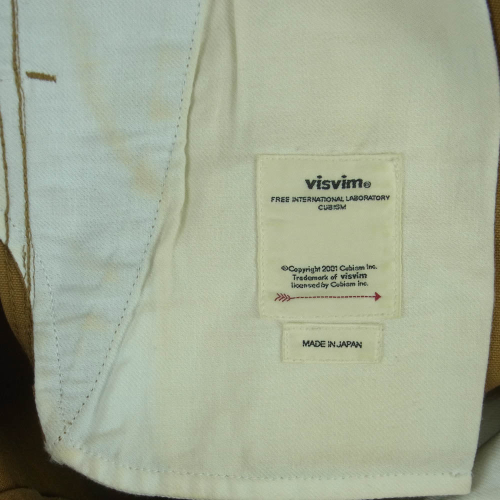 VISVIM ビズビム 19SS 0119105008017 19SS PASTORAL SHORTS コットンキャンバス パストラル ショーツ ハーフ ショート パンツ カーキ系 カーキベージュ系 1【中古】