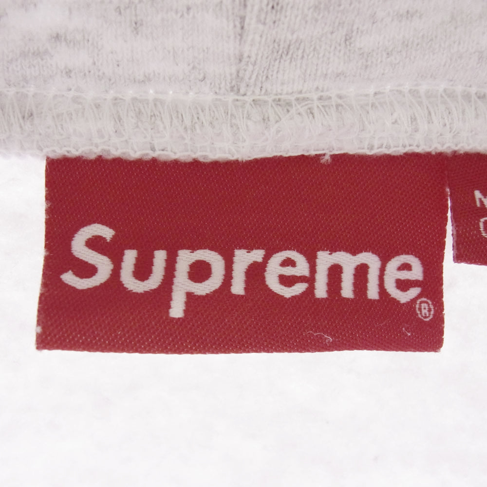 Supreme シュプリーム 22SS bling box logo hooded sweatshirt ブリング ボックス ロゴ フーディー スウェットシャツ グレー系 M【中古】