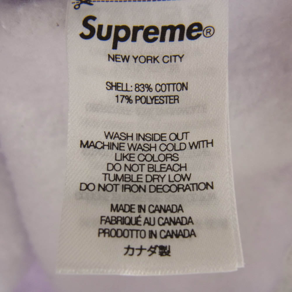 Supreme シュプリーム 22SS bling box logo hooded sweatshirt ブリング ボックス ロゴ フーディー スウェットシャツ グレー系 M【中古】