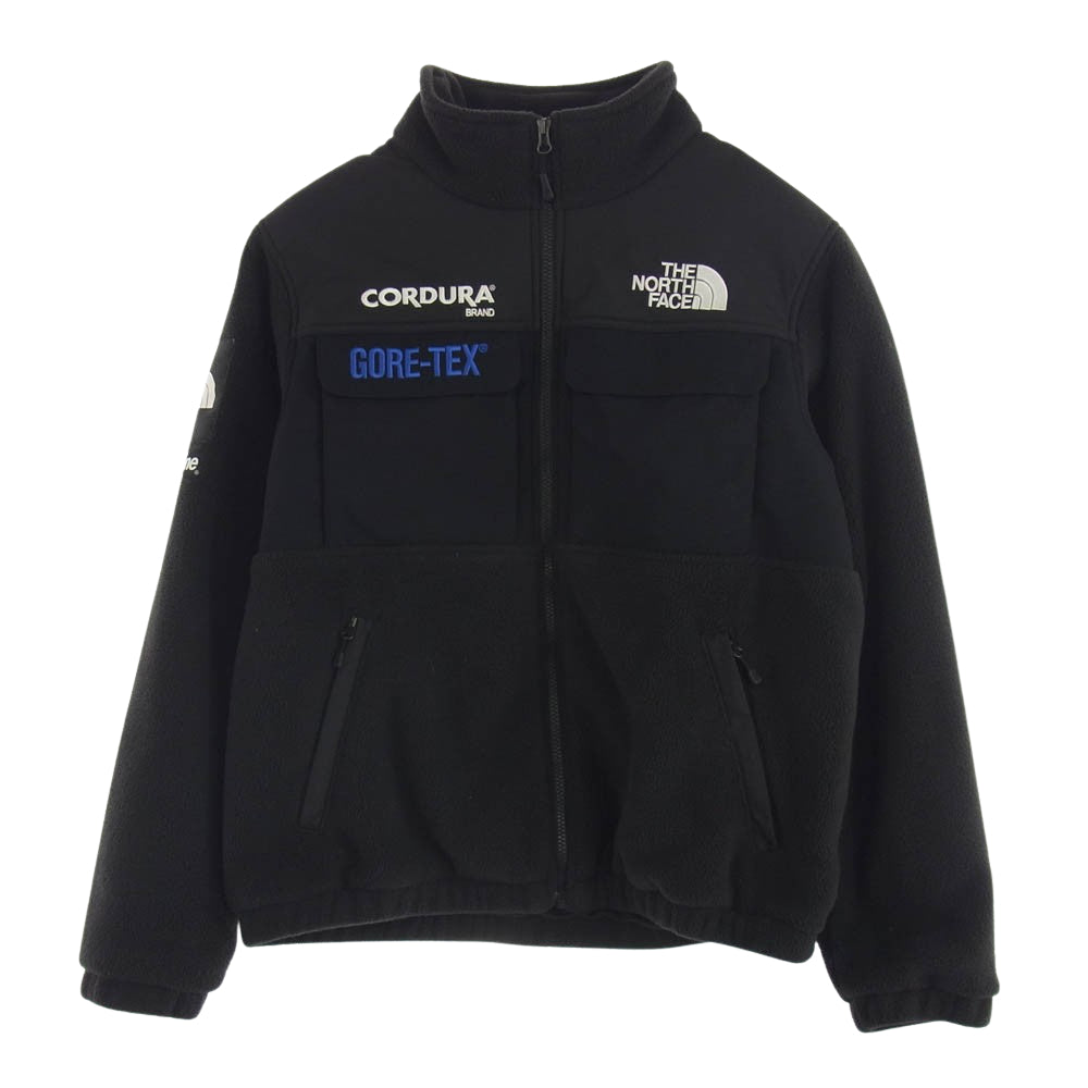 Supreme シュプリーム 18AW × The North Face ノースフェイス Expedition Fleece Jacket エクスペディション フリース ジャケット ブラック系 M【中古】