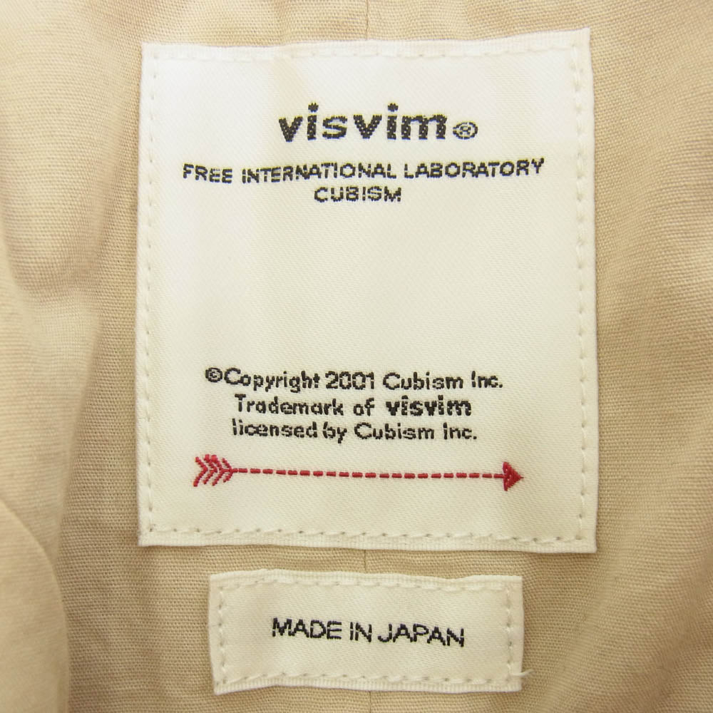 VISVIM ビズビム 24SS 0124105008009 CARROL CHINO PANTS DMGD チノ 裾リブ レーシングパンツ ベージュ系 2【中古】