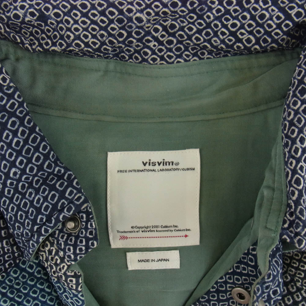 VISVIM ビズビム 23AW 0122405013008 VT SHIBORI KERCHIEF DOWN JKT シボリ ダウンジャケット マルチカラー系 1【中古】