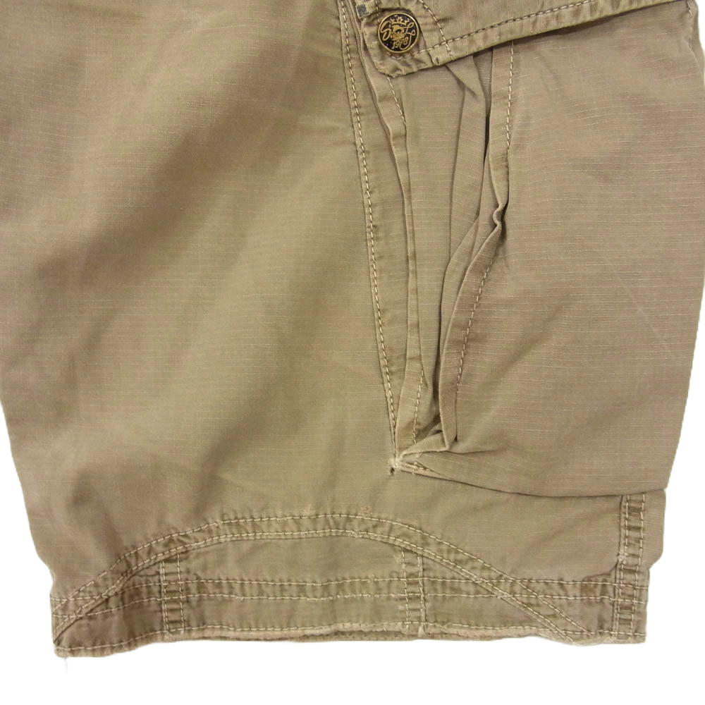 DIESEL ディーゼル カーゴパンツ ショーツ ハーフパンツ カーキ系 30【中古】