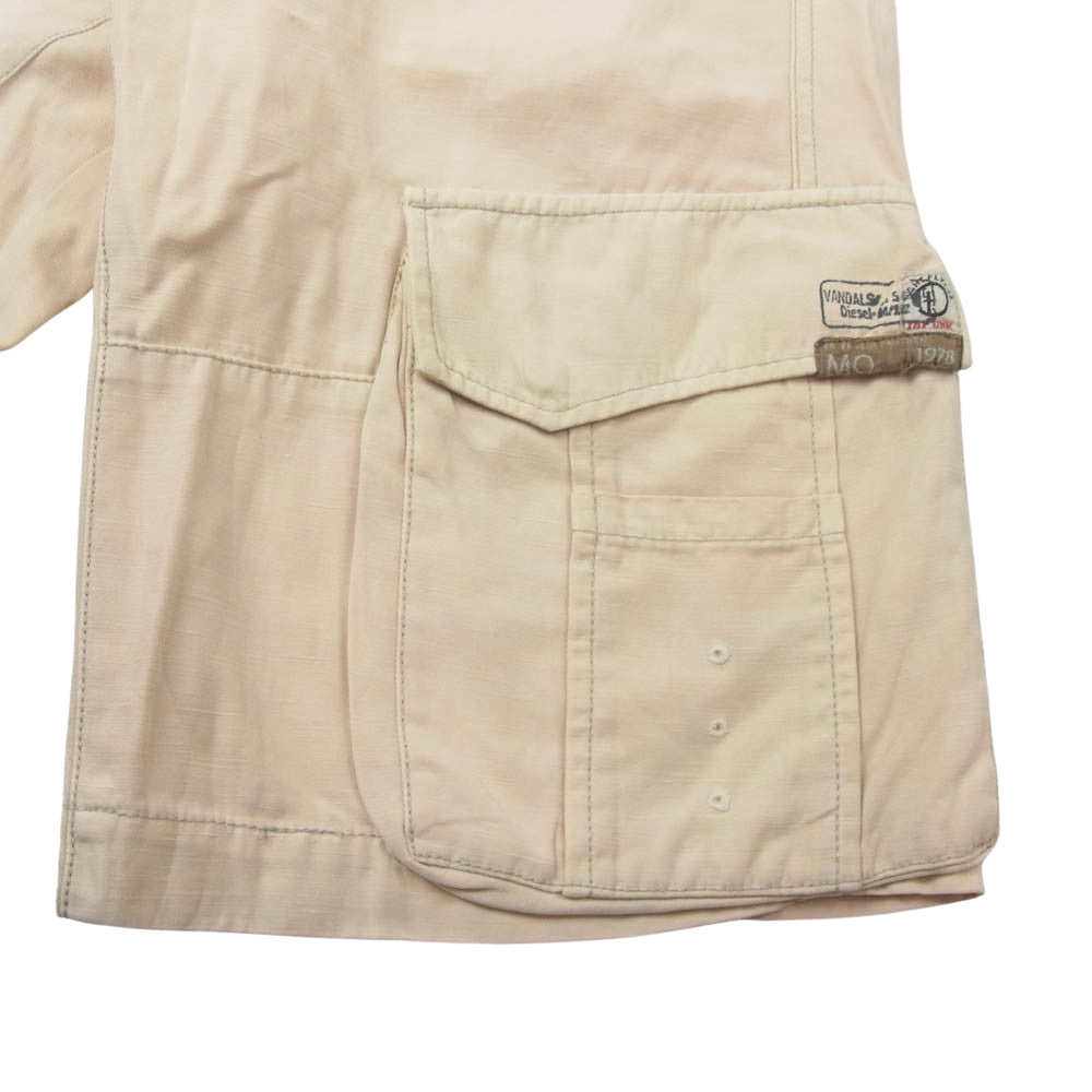 DIESEL ディーゼル カーゴパンツ ショーツ ハーフパンツ ベージュ系 30【中古】