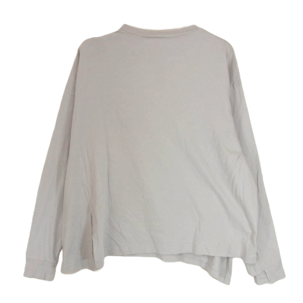 nagonstans ナゴンスタンス 470HS880-0540 asymmetry long sleeves 長袖 カットソー グレー系 M【中古】