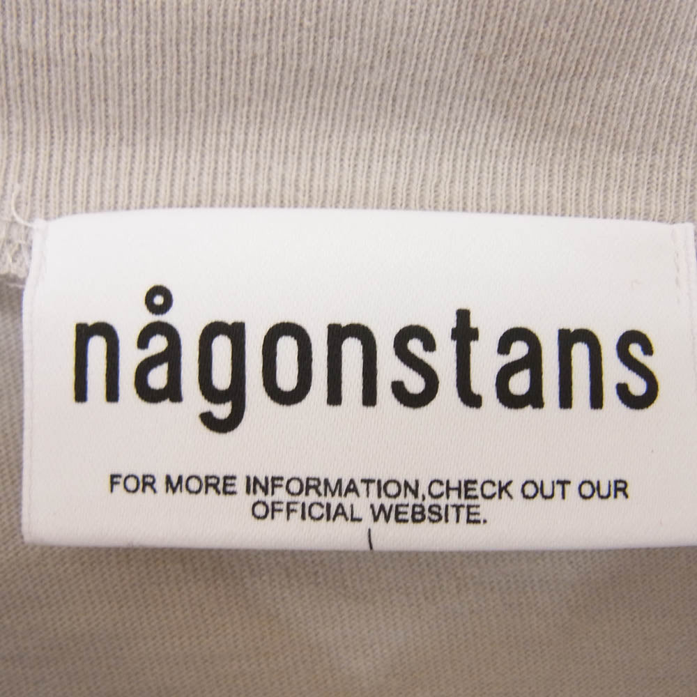 nagonstans ナゴンスタンス 470HS880-0540 asymmetry long sleeves 長袖 カットソー グレー系 M【中古】