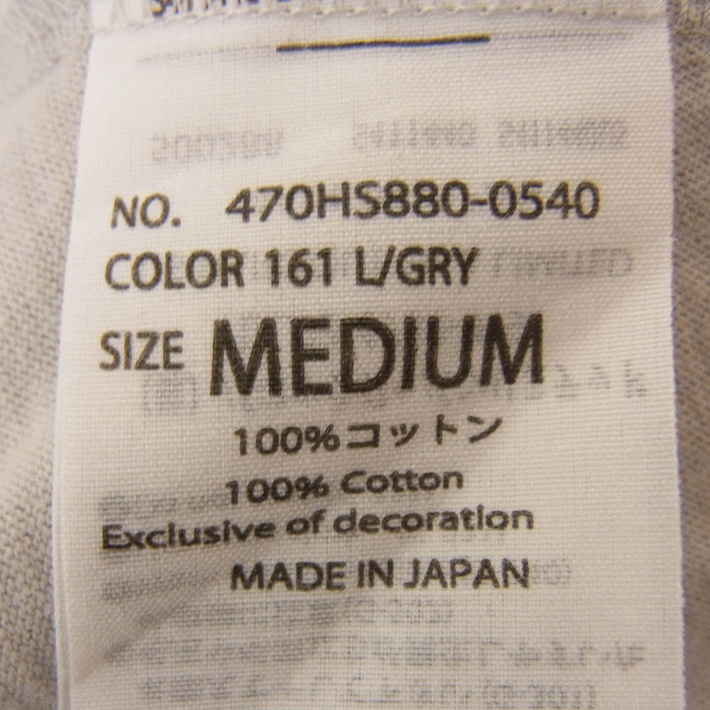 nagonstans ナゴンスタンス 470HS880-0540 asymmetry long sleeves 長袖 カットソー グレー系 M【中古】