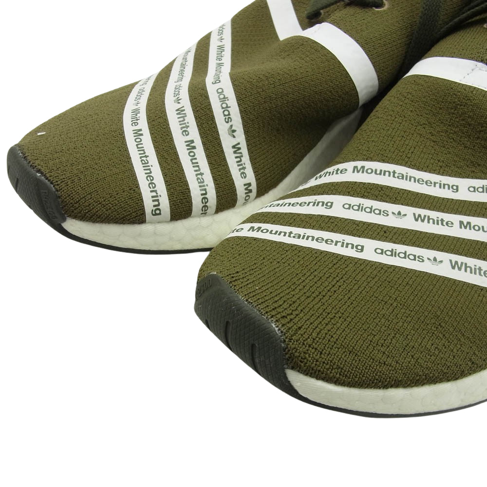 adidas アディダス CG3649 WHITE MOUNTAINEERING ホワイト マウンテニアリング ORIGINALS NMD R2 PK TRAOLI オリジナルス NMD R2 PK トラオリ スニーカー カーキ系 28.5cm【中古】
