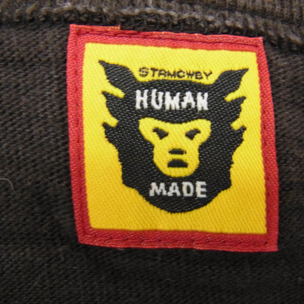 HUMAN MADE ヒューマンメイド フロントプリント Tシャツ 半袖 カットソー ブラック系 2XL【中古】