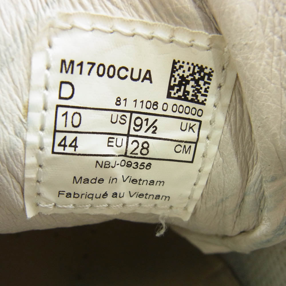 NEW BALANCE ニューバランス M1700CUA UNITED ARROWS ユナイテッドアローズ 別注 1700 レザー メッシュ スニーカー ブラウン系 28cm【中古】