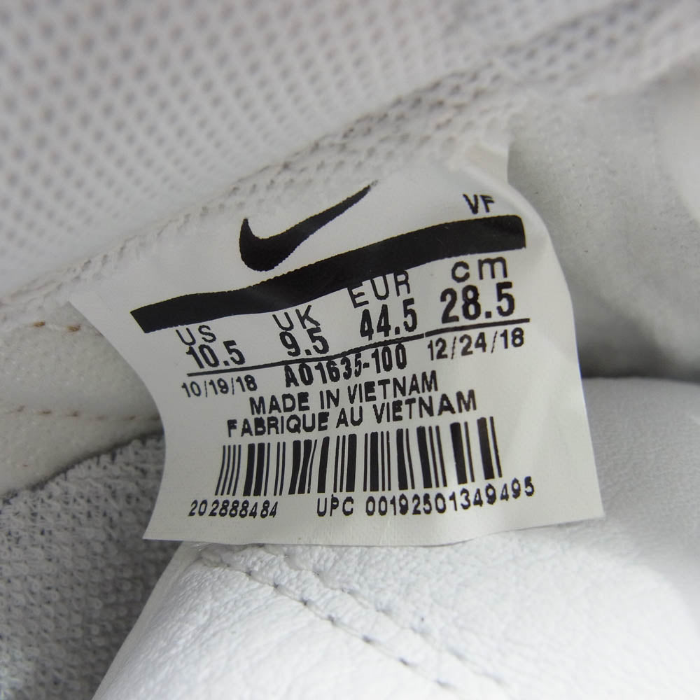 NIKE ナイキ A01635-100 Air Force 1 Low Retro PRM QS Ivory Snake エアフォース1 ロー レトロ PRM QS アイボリースネーク スニーカー ホワイト系 28.5cm【極上美品】【中古】