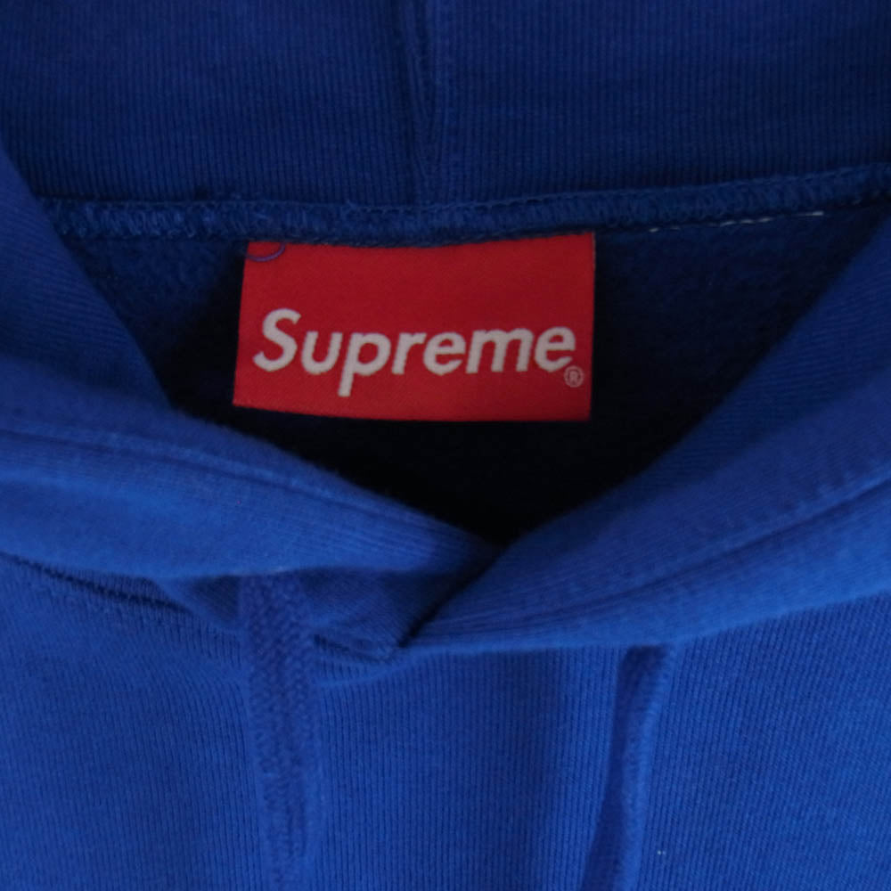 Supreme シュプリーム 19AW Mirrored Logo Hooded Sweatshirt フーデッド スウェットシャツ パーカー ブルー ブルー系 XL【中古】