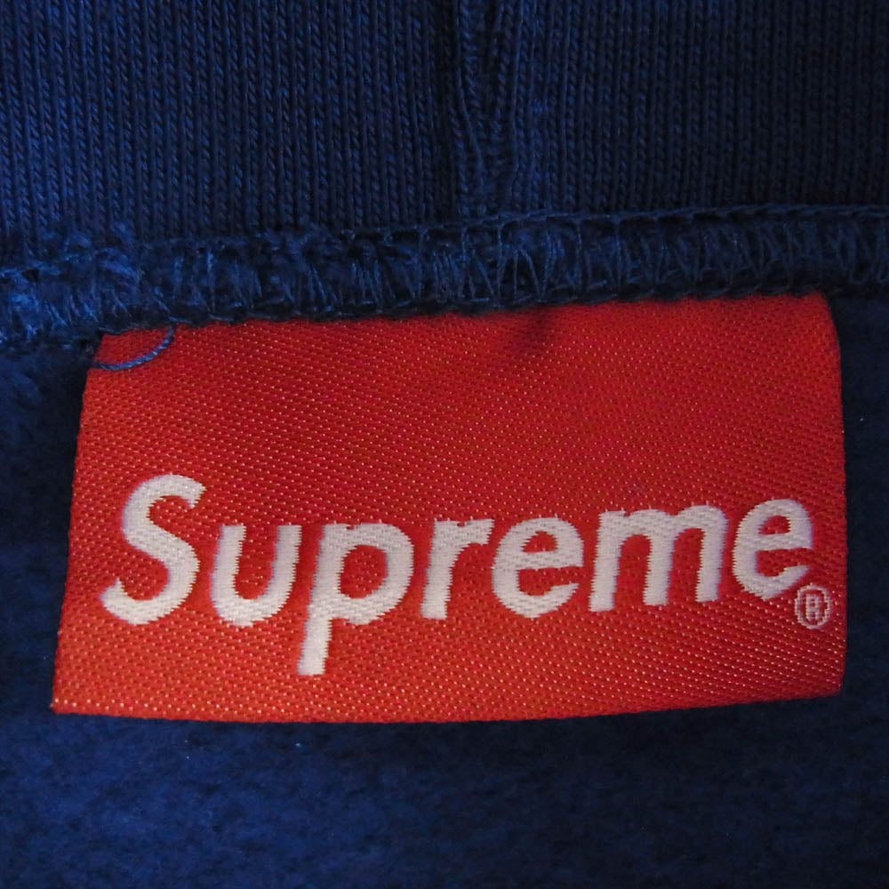 Supreme シュプリーム 19AW Mirrored Logo Hooded Sweatshirt フーデッド スウェットシャツ パーカー ブルー ブルー系 XL【中古】