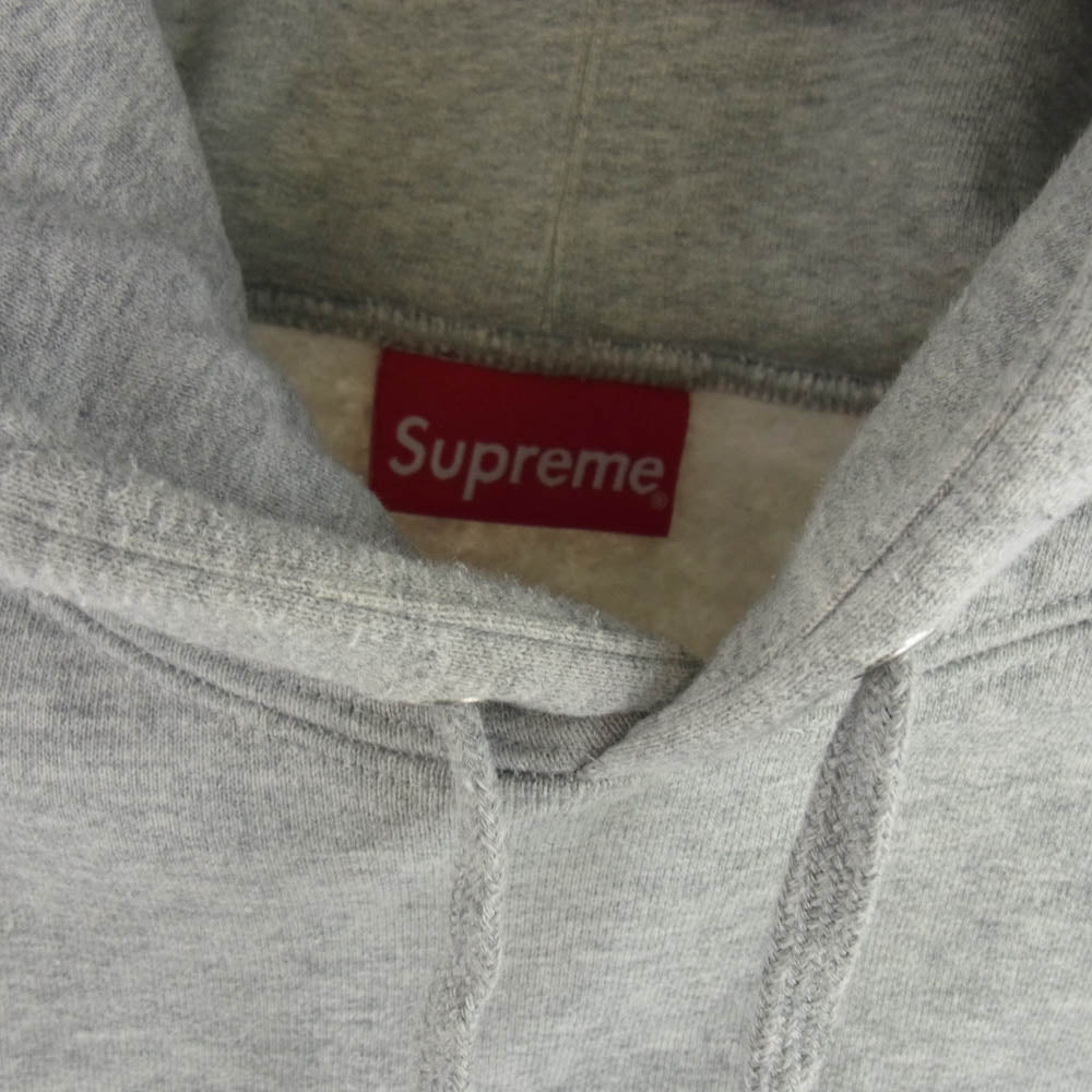 Supreme シュプリーム 19AW Mirrored Logo Hooded Sweatshirt フーデッド スウェットシャツ パーカー グレー グレー系 XL【中古】