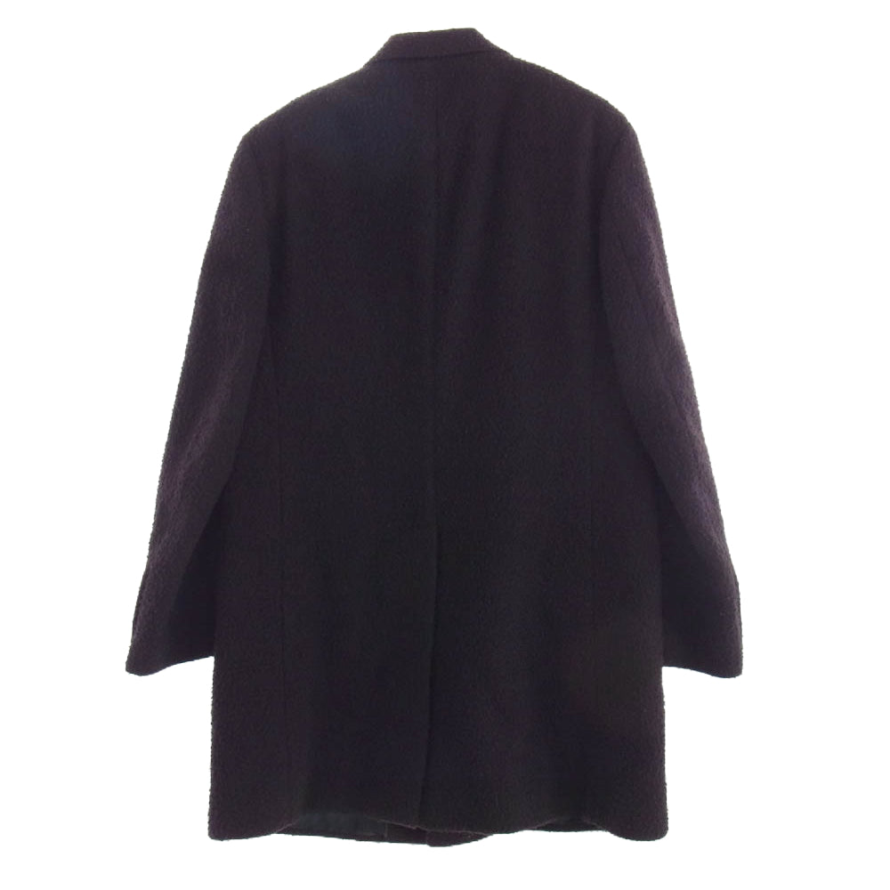 LARDINI ラルディーニ イタリア製 ブートニエール 付 ウール キュプラ コート エンジ系 3【中古】