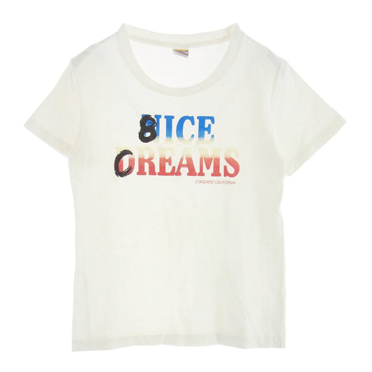 STANDARD CALIFORNIA スタンダードカリフォルニア SD 8th Anniversary ICE CREAM-T shirts NICE DREAM 8 ICE CREAMS プリント Tシャツ ホワイト系 XS【中古】