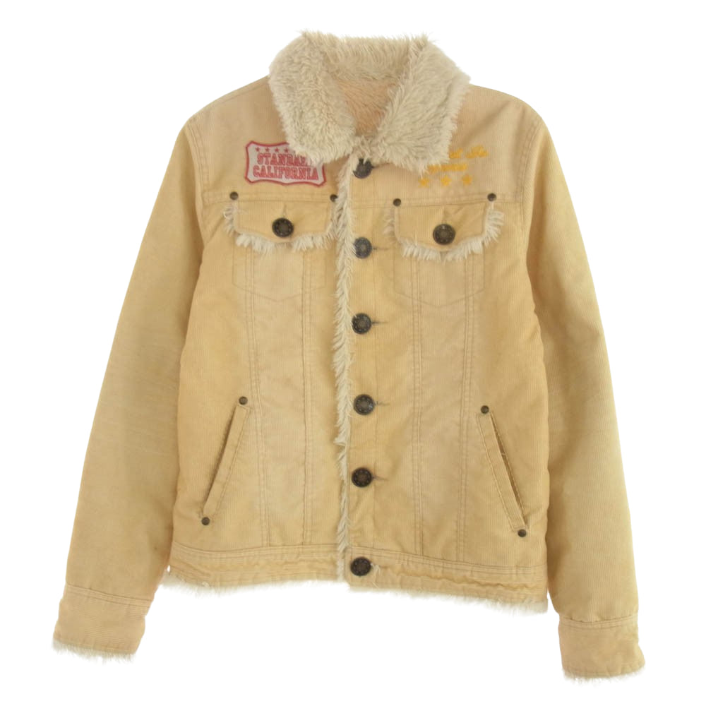 STANDARD CALIFORNIA スタンダードカリフォルニア 290333 コーデュロイ ボア ジャケット ベージュ系 1【中古】