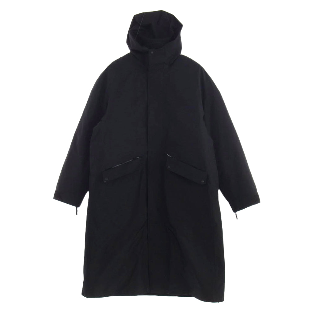 MONCLER モンクレール G209K1C00004 × HYKE ハイク LANGUARD ランガード Wネーム ダウンコート ダウンジャケット ブラック系 2【中古】