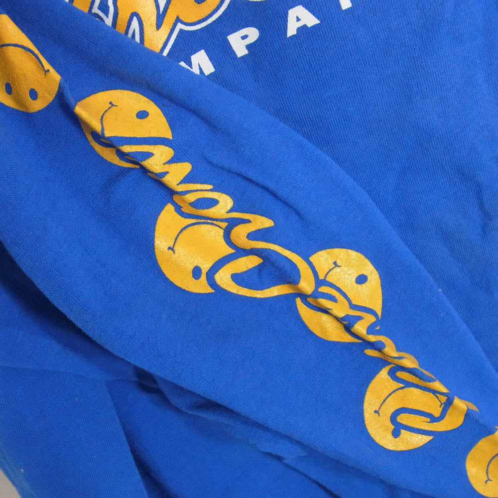 スケアクロウ PRINT TEE LS プリント 長袖 Tシャツ カットソー ブルー系 L【中古】