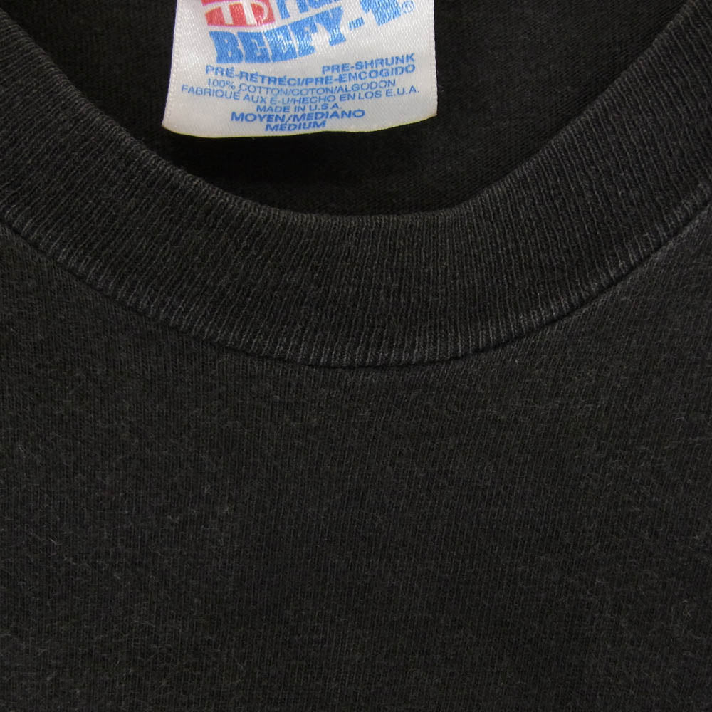 LANGLITZ LEATHERS ラングリッツレザーズ PRINT TEE SS プリント 半袖 Tシャツ 黒系 ブラック系 M【中古】