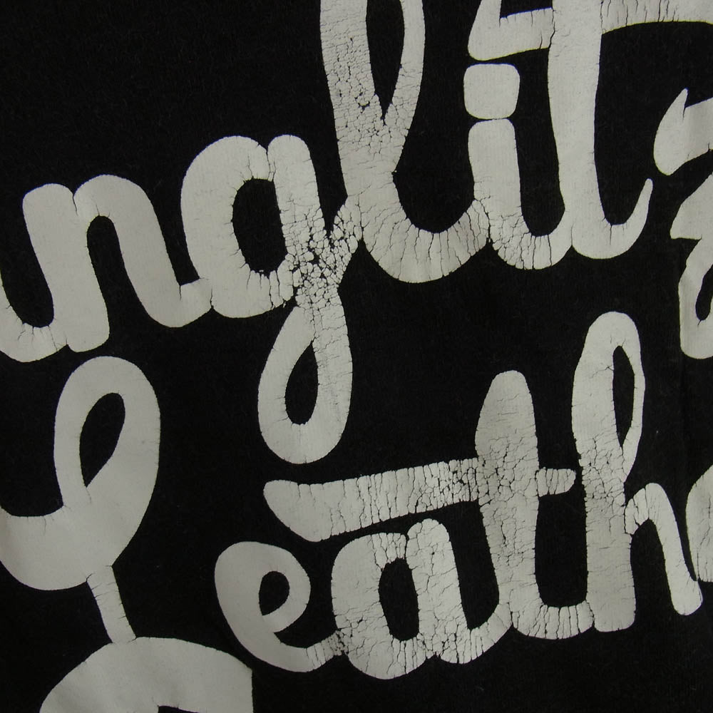 LANGLITZ LEATHERS ラングリッツレザーズ PRINT TEE LS プリント 長袖 Tシャツ 黒系 ブラック系 L【中古】