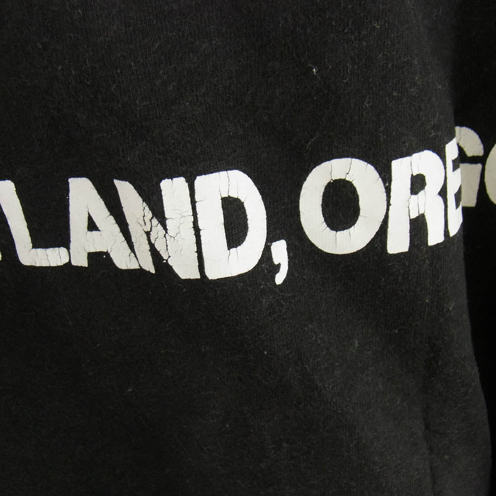 LANGLITZ LEATHERS ラングリッツレザーズ PRINT TEE LS プリント 長袖 Tシャツ 黒系 ブラック系 L【中古】