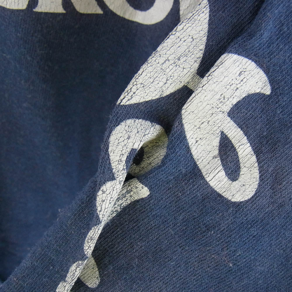 LANGLITZ LEATHERS ラングリッツレザーズ PRINT TEE LS プリント 長袖 Tシャツ ネイビー系 ネイビー系 L【中古】