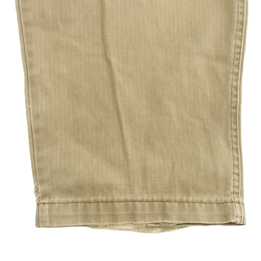 Supreme シュプリーム USA製 ヘリンボーン ミリタリー ベイカー パンツ カーキ系 32×30【中古】