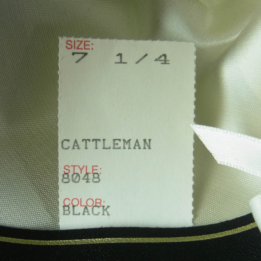 ビーバーブランドハット 8048 Felt Fedora Hat CATTLEMAN フェルト ハット ワイドブリム フェドラハット 帽子 ブラック系 58【中古】