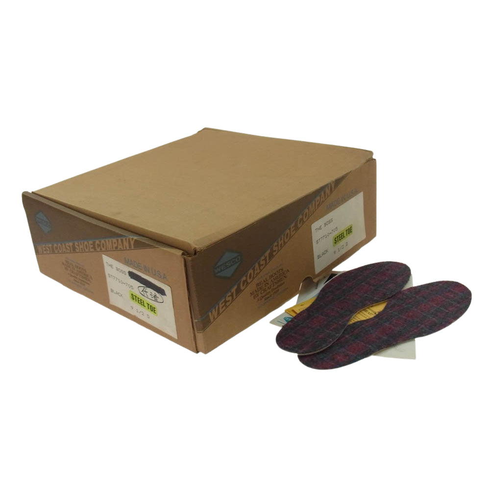 WESCO ウエスコ 旧ロゴ 94年製 スケアクロウ別注 PT91 THE BOSS STEEL TOE ボス スチールトゥ エンジニア ブーツ ブラック系 US9.5D【中古】